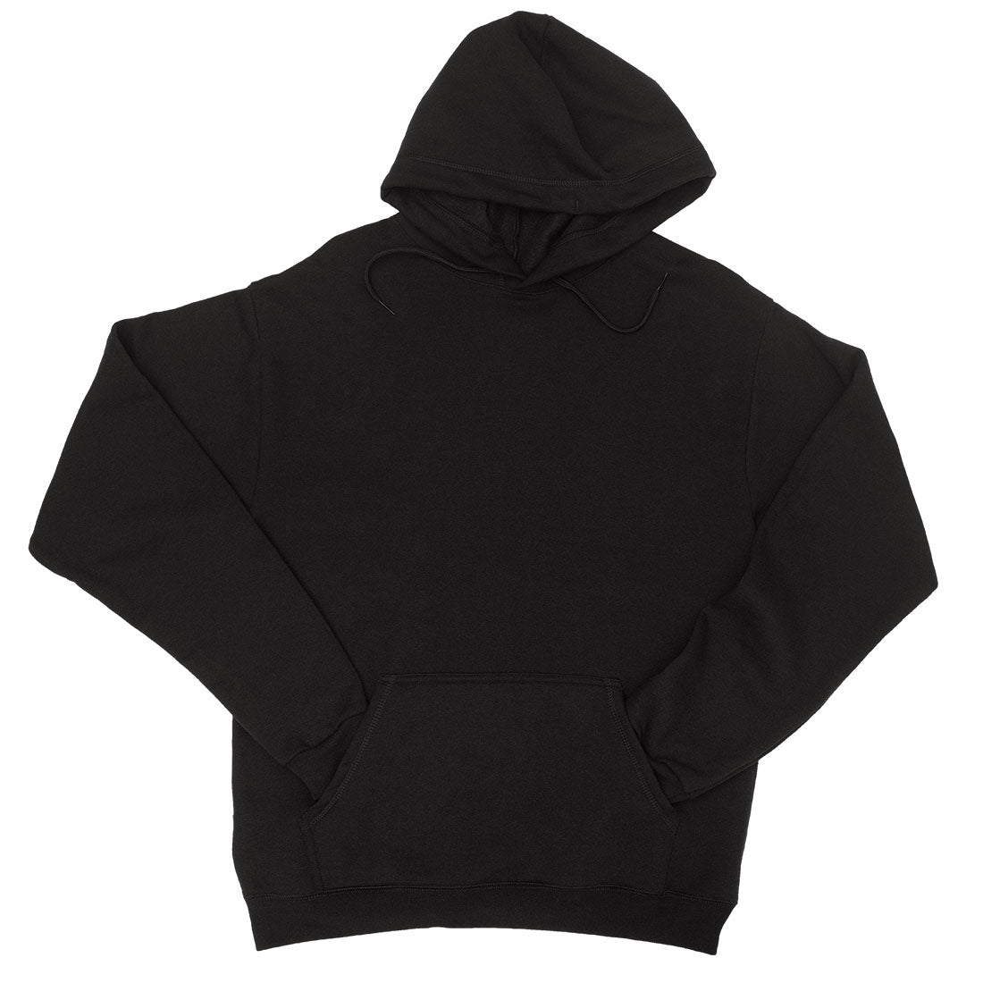 Plain black hoodie online for printing